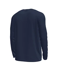 Under Armour Men's Navy Notre Dame Fighting Irish Sporting Leprechaun Tech Stretch Long Sleeve T-Shirt