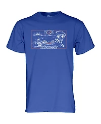 Blue 84 Men's and Women's Royal Boise State Broncos Blue Print T-Shirt
