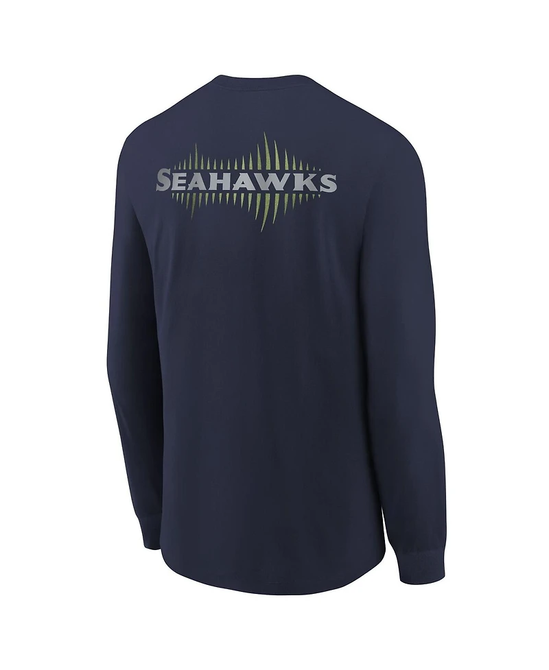 Nike Big Boys and Girls College Navy Seattle Seahawks 2025 Rivalries Collection Long Sleeve T-Shirt