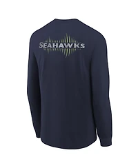 Nike Big Boys and Girls College Navy Seattle Seahawks 2025 Rivalries Collection Long Sleeve T-Shirt