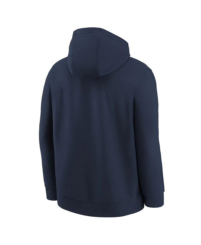 Nike Big Boys and Girls Navy Indiana Pacers 2025/26 Club Fleece Practice Hoodie