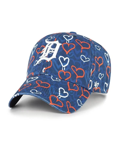 '47 Brand Big Girls Navy Detroit Tigers Mural Clean Up Adjustable Hat