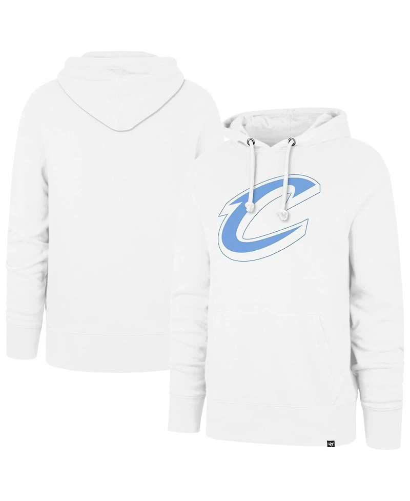 '47 Brand Men's White Cleveland Cavaliers Headline Pullover Hoodie