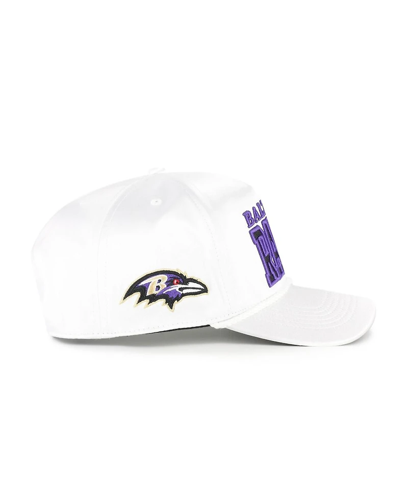 '47 Brand Women's White Baltimore Ravens Outspoken Hitch Adjustable Hat