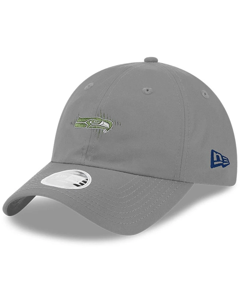New Era Women's Wolf Gray Seattle Seahawks 2025 Rivalries Collection Pony Tail Adjustable Hat