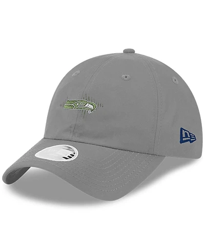 New Era Women's Wolf Gray Seattle Seahawks 2025 Rivalries Collection Pony Tail Adjustable Hat
