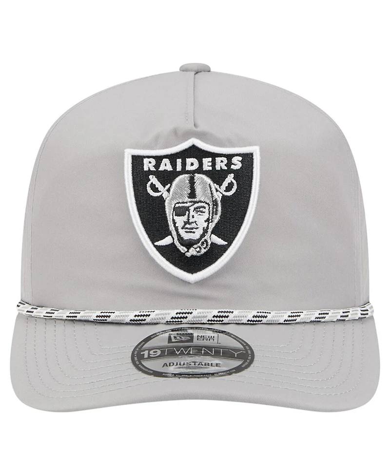 New Era Men's Silver Las Vegas Raiders Rope 19TWENTY Hat