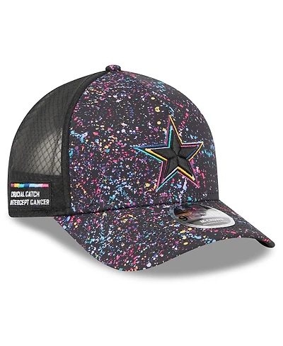 New Era Big Boys and Girls Black Dallas Cowboys 2025 Nfl Crucial Catch 9FORTY Adjustable Hat