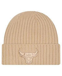 New Era Men's Tan Chicago Bulls Color Pack Cuffed Knit Hat
