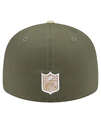 New Era Men's Light Beige/Olive Dallas Cowboys 2-Tone Color Pack Split Panel 59FIFTY Fitted Hat
