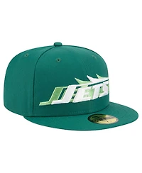 New Era Men's Green York Jets Tri-Hit 59FIFTY Fitted Hat