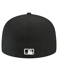 New Era Men's Black Athletics Tri-Hit 59FIFTY Fitted Hat