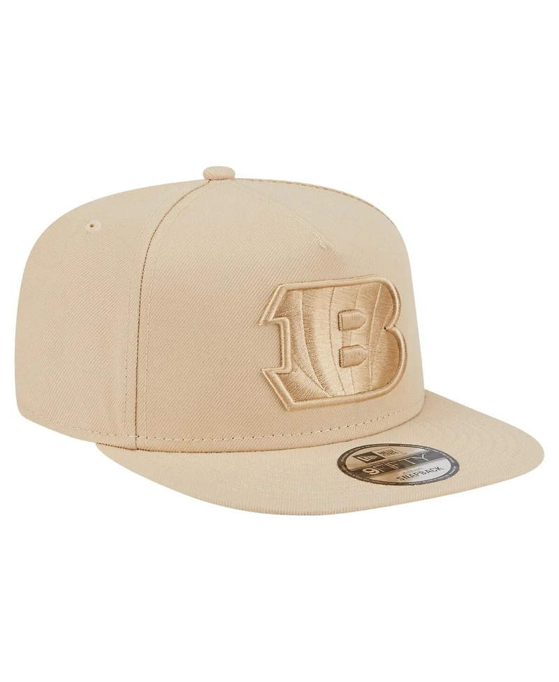 New Era Men's Light Beige Cincinnati Bengals Color Pack A-Frame 9FIFTY Snapback Hat