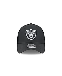 New Era Men's Black Las Vegas Raiders Outline 39THIRTY Flex Hat