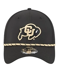 New Era Men's Black Colorado Buffaloes Rope 39THIRTY Flex Hat