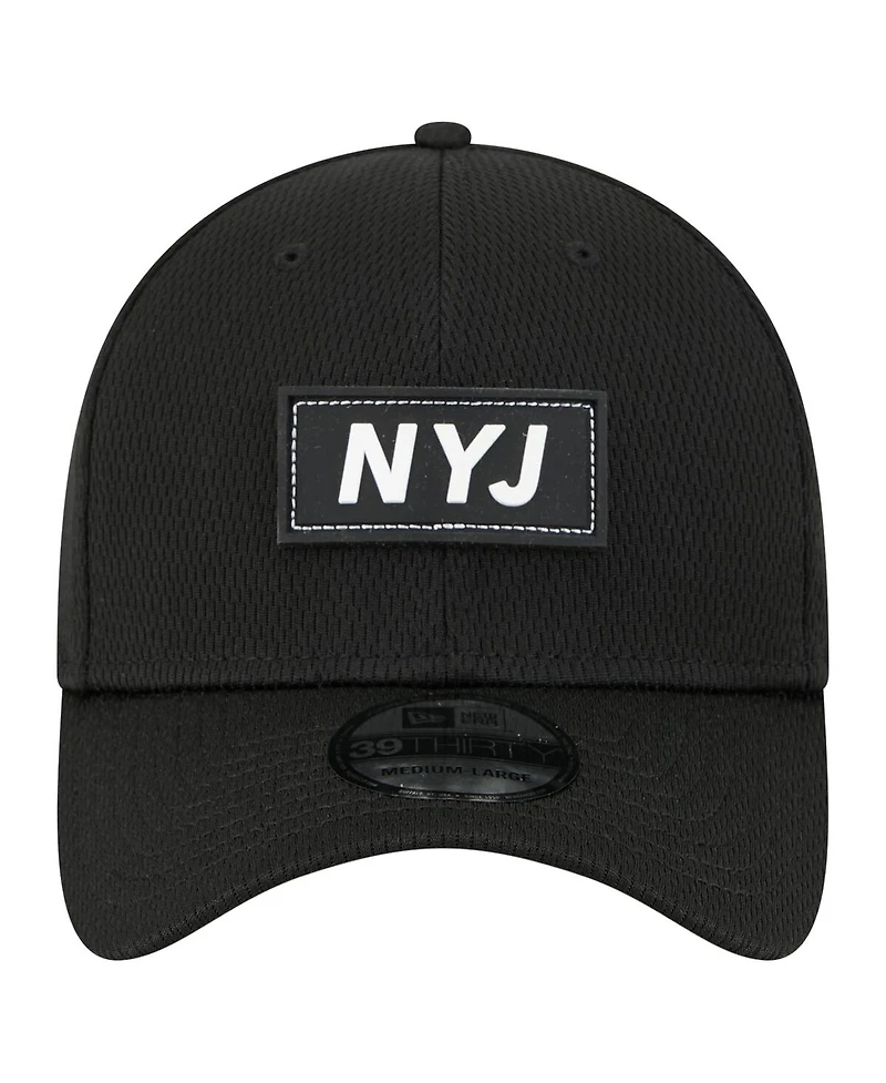New Era Men's Black New York Jets Scoreboard 39THIRTY Flex Hat