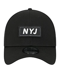 New Era Men's Black New York Jets Scoreboard 39THIRTY Flex Hat
