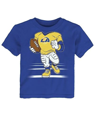 Outerstuff Toddler Royal Los Angeles Rams Game Fit T-Shirt