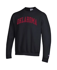 Champion Men's Black Oklahoma Sooners Basic Arch Fleece Pullover Sweatshirt