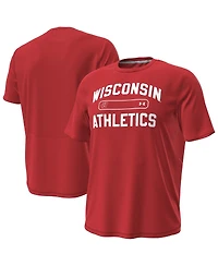 Under Armour Men's Red Wisconsin Badgers Sideline Knockout T-Shirt
