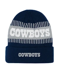 Outerstuff Big Boys and Girls Navy Dallas Cowboys Bright Lights Cuffed Knit Hat