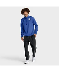 Nike Men's Royal Kentucky Wildcats 2025 Coaches Premium Dri-fit Half-Zip Pullover Hoodie