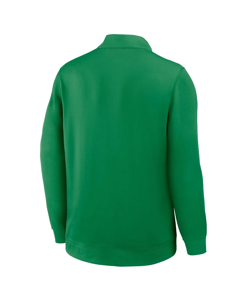 Nike Men's Green Oregon Ducks 2025 Coaches Premium Dri-fit Half-Zip Pullover Hoodie