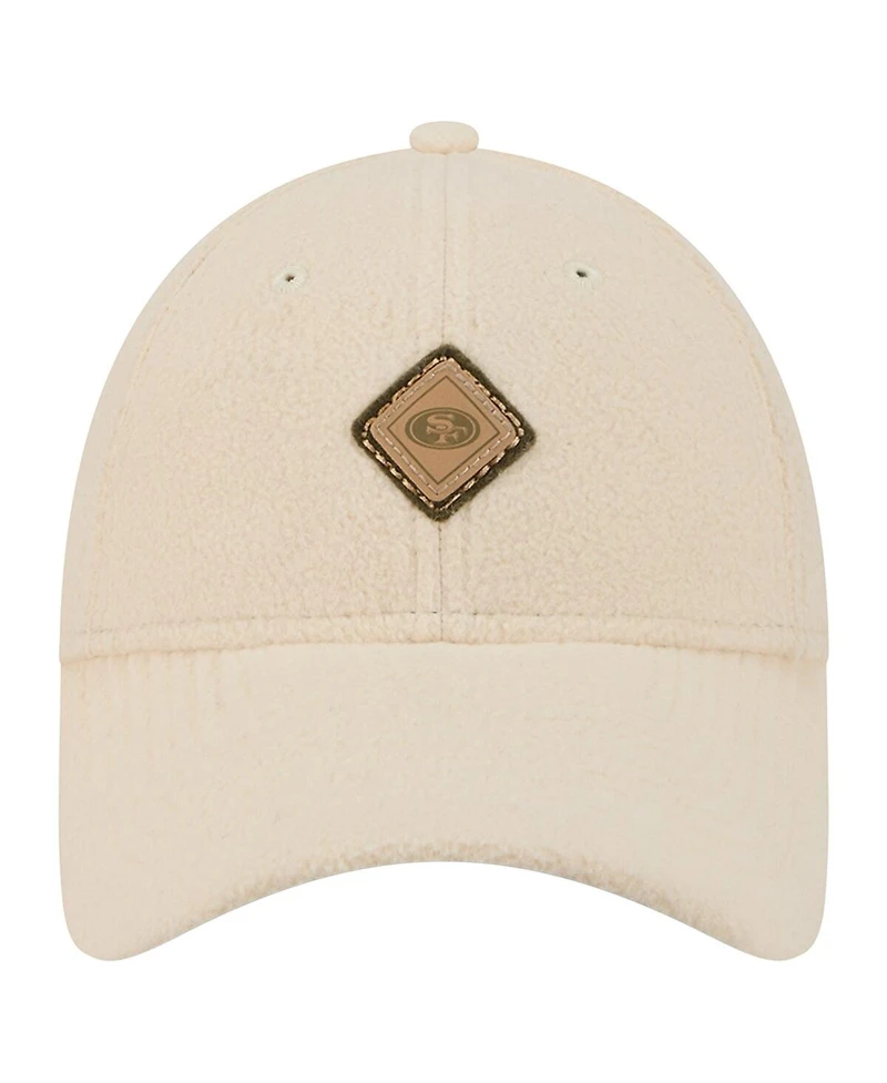 New Era Women's Cream San Francisco 49ers Comfy 9FORTY Adjustable Hat