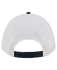 New Era Men's White/Navy West Virginia Mountaineers Arch Two-Tone Rope 9FORTY A-Frame M-Crown Adjustable Hat