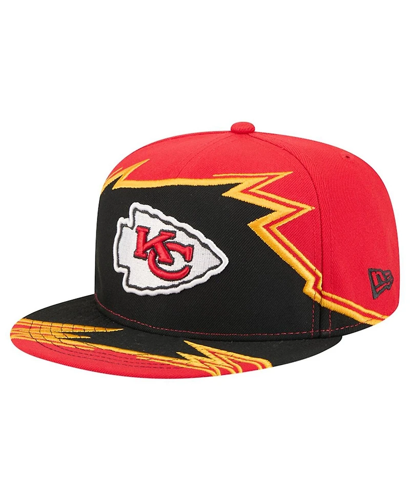 New Era Men's Red/Black Kansas City Chiefs Break 59FIFTY Fitted Hat