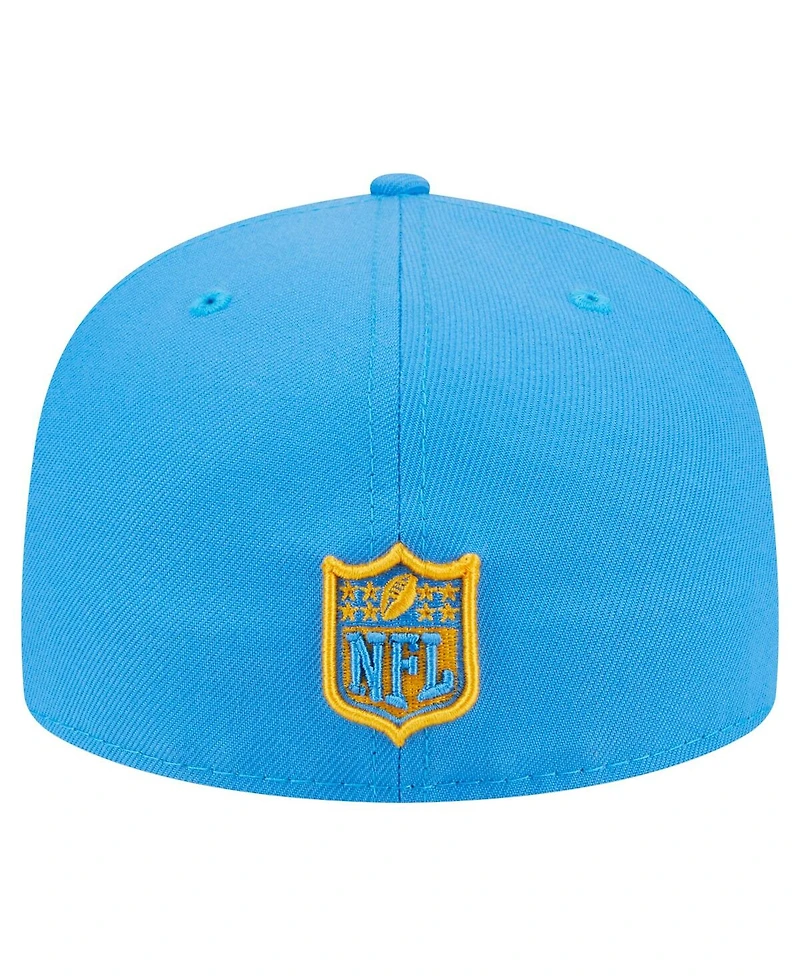 New Era Men's Powder Blue Los Angeles Chargers Oversized 59FIFTY Fitted Hat