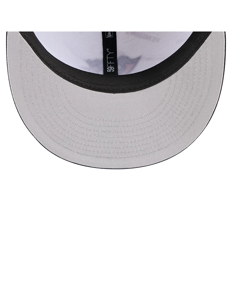 New Era Men's White/Black Pittsburgh Penguins Repeat Two-Tone 59FIFTY Fitted Hat