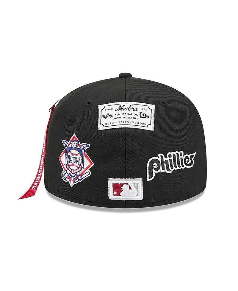New Era Men's Black Philadelphia Phillies 59FIFTY Fitted Hat