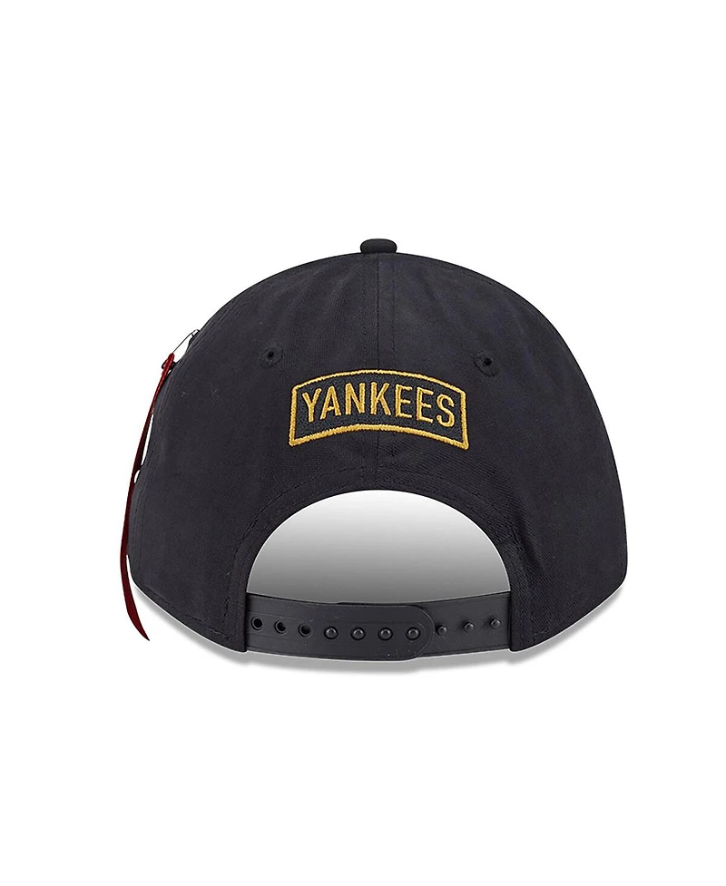 New Era Men's Black New York Yankees A-Frame 9FORTY Adjustable Hat