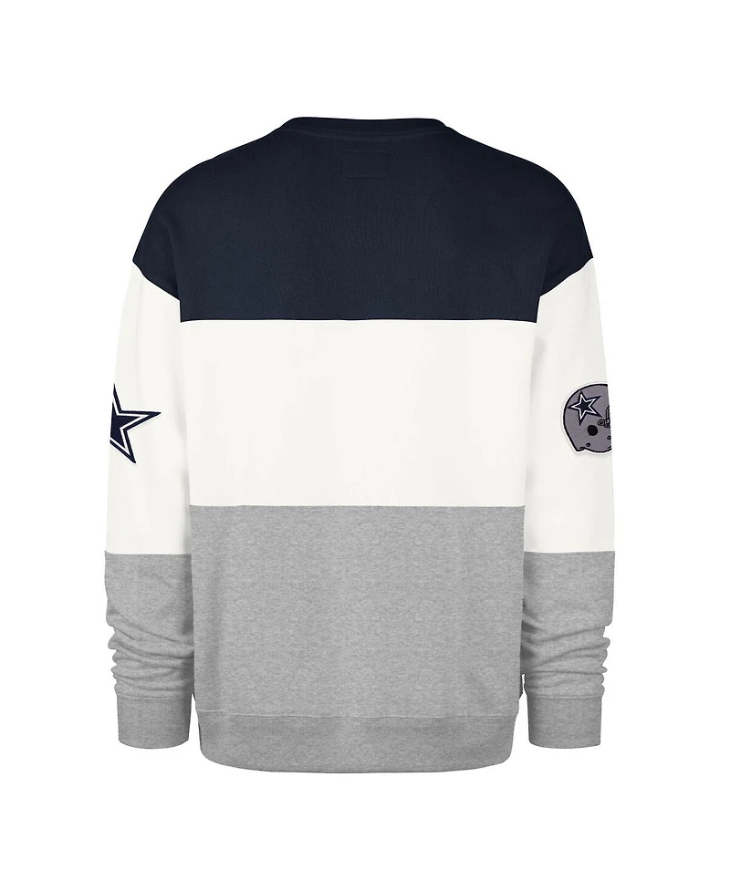 '47 Brand Men's Navy/Gray Dallas Cowboys Breeze Maximalist Sweatshirt