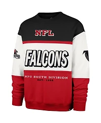 '47 Brand Men's Black/Red Atlanta Falcons Throwback Breeze Maximalist Sweatshirt
