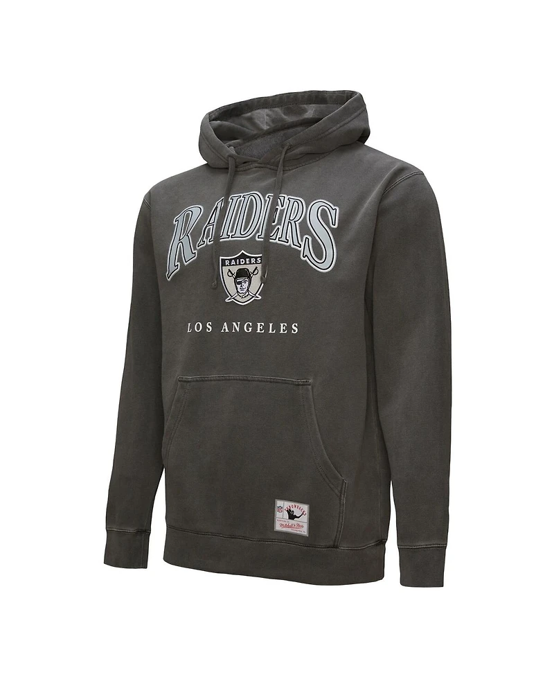 Mitchell & Ness Gray Los Angeles Raiders Slot Pullover Hoodie