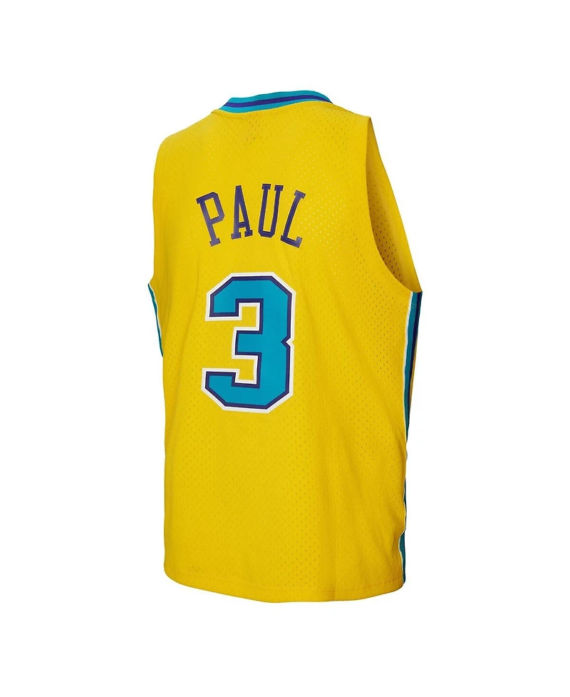 Mitchell & Ness Men's Chris Paul Gold New Orleans Hornets 2005/06 Hardwood Classics Swingman Jersey