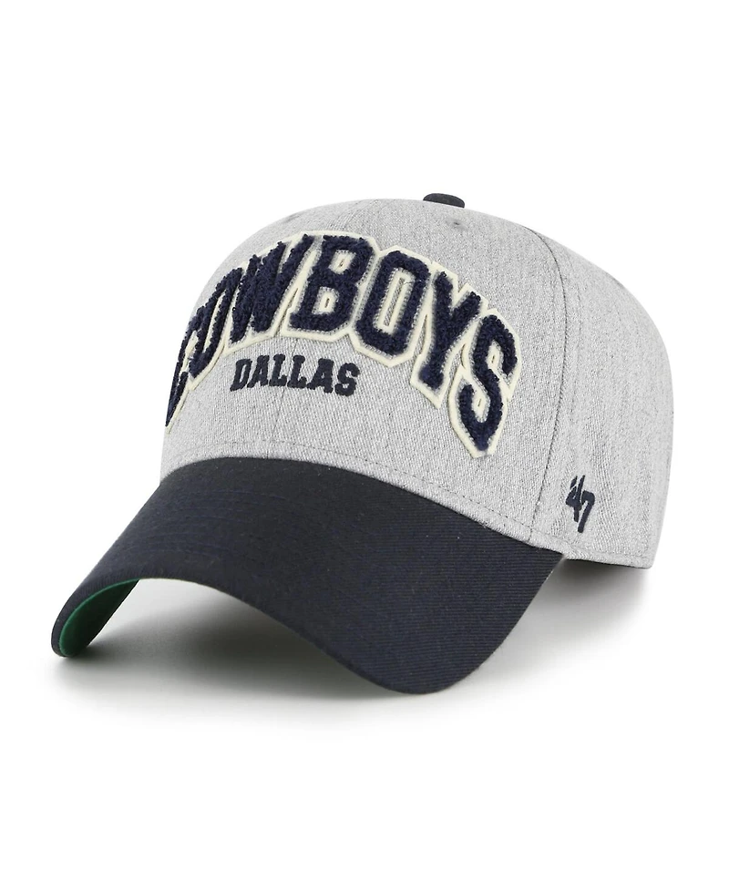 '47 Brand Men's Heather Gray Dallas Cowboys Standish Mvp Adjustable Hat