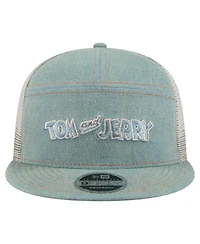 New Era Men's Denim Tom and Jerry Denim 9FIFTY Snapback Hat