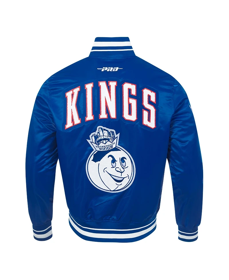 Pro Standard Men's Blue Sacramento Kings 2024/25 City Edition Chenille Satin Full-Snap Jacket