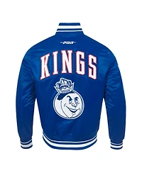 Pro Standard Men's Blue Sacramento Kings 2024/25 City Edition Chenille Satin Full-Snap Jacket