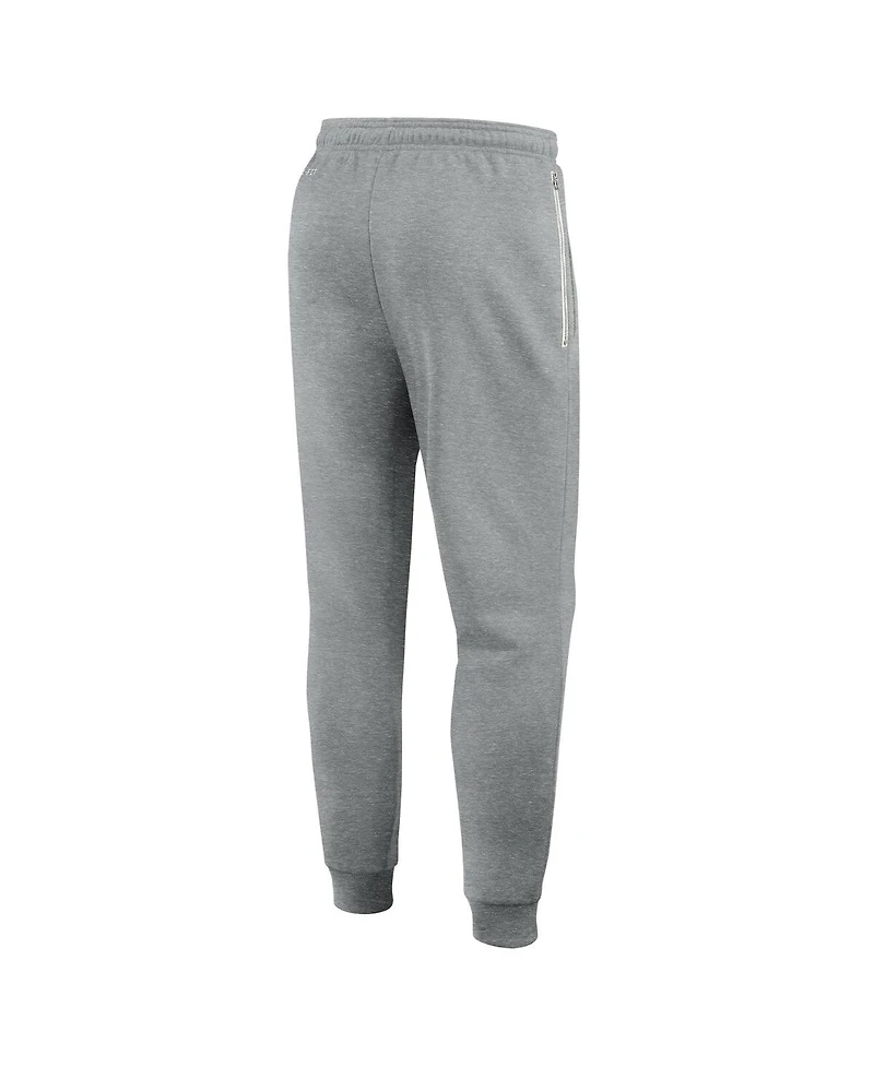Nike Men's Heather Gray Pitt Panthers 2025 Sideline Standard Issue Dri-fit Taper Sweatpants