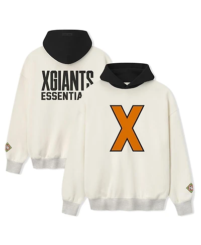 Fear of God Men's Cream/Black Cuban Giants Negro Leagues Baseball Museum Fleece Pullover Hoodie