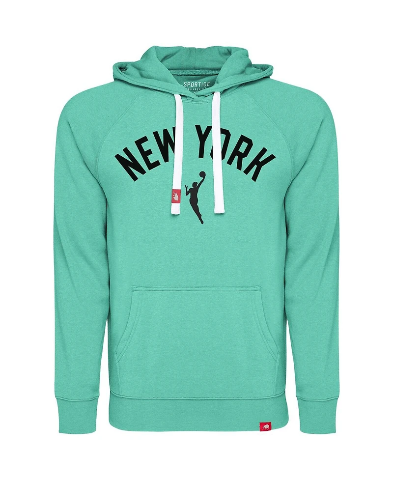 Sportiqe Men's and Women's Mint New York Liberty Olsen Tri-Blend Hoodie