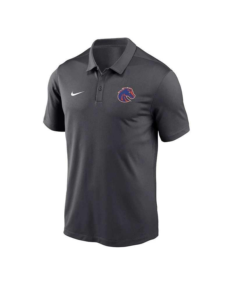 Nike Men's Anthracite Boise State Broncos Victory Solid Performance Polo Shirt