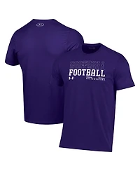 Under Armour Men's Purple Northwestern Wildcats 2024 Sideline Football Performance T-Shirt