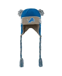 Outerstuff Big Boys and Girls Blue Detroit Lions Wordmark Ears Trooper Knit Hat