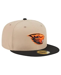 New Era Men's Khaki Oregon State Beavers Two-Tone 59FIFTY Fitted Hat