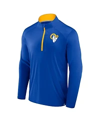 Fanatics Men's Royal Los Angeles Rams Defender Long Sleeve Quarter-Zip Jacket